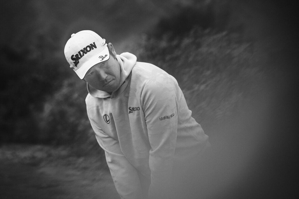 Tour player with Cleveland wedge