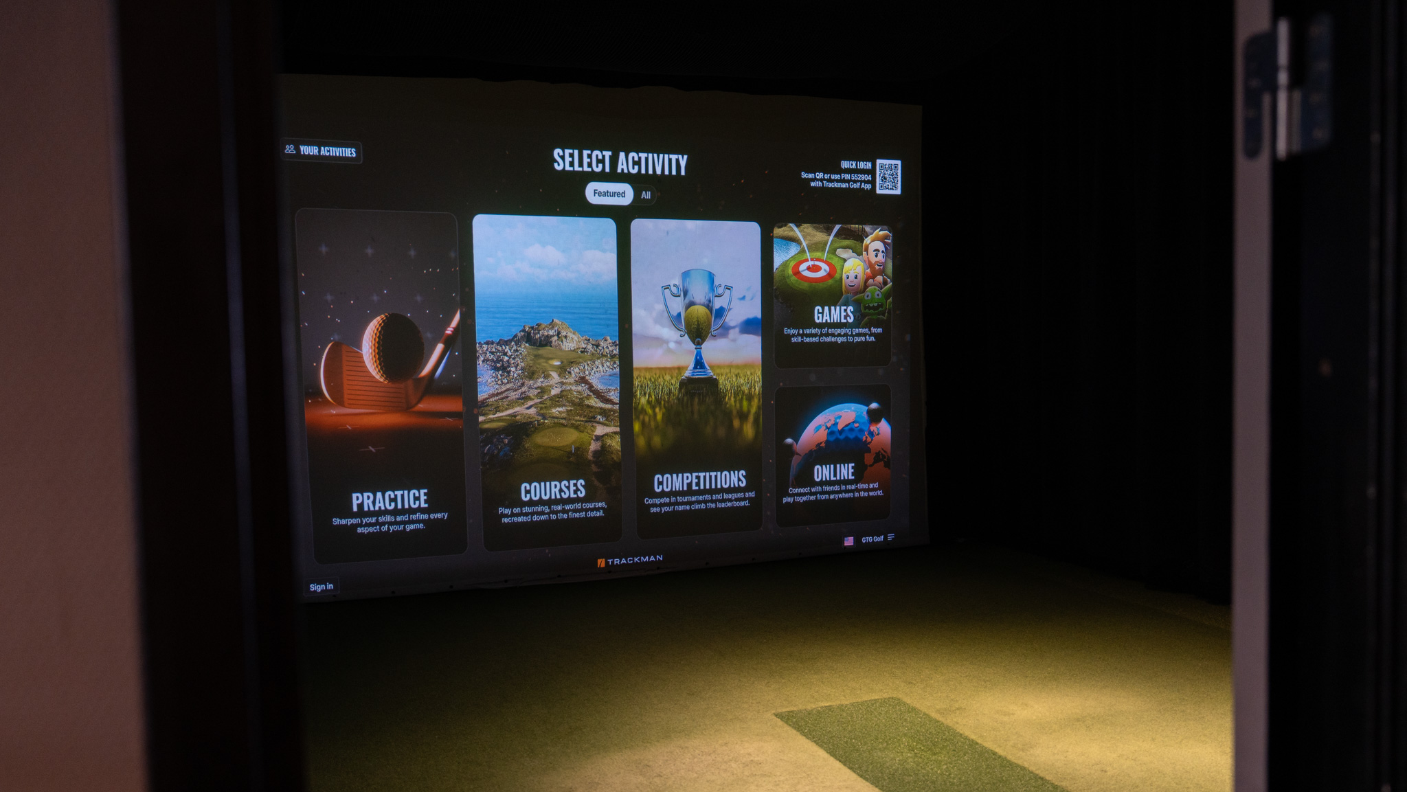 Coach visar Sportsbox 3D-data för klient