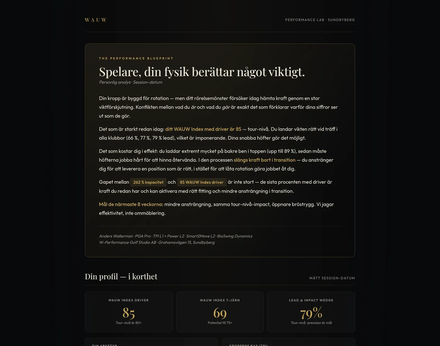Exempel på Blueprint-rapport — klicka för att se hela rapporten